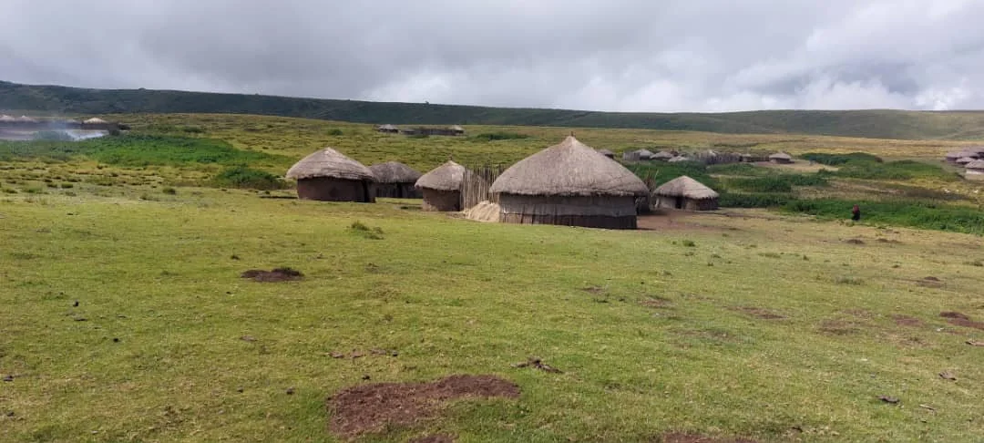 Traditional settlement in the Ngorongoro Highlands